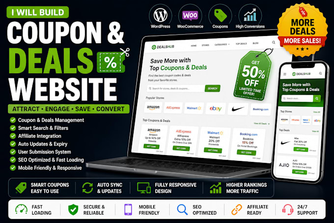 build an automated coupon and deals website with affiliate integration