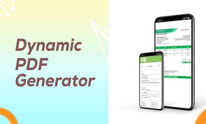 create customized pdf generator based on your requirements
