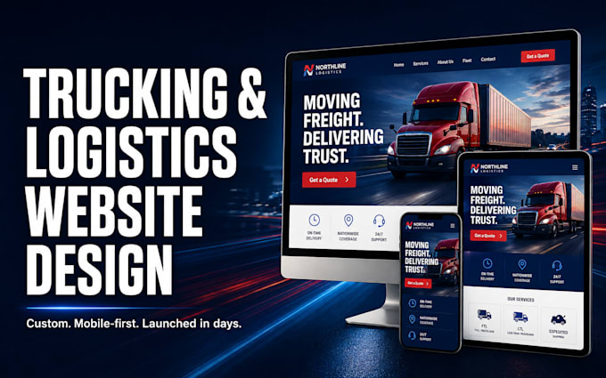 build a logistics, trucking or freight broker website