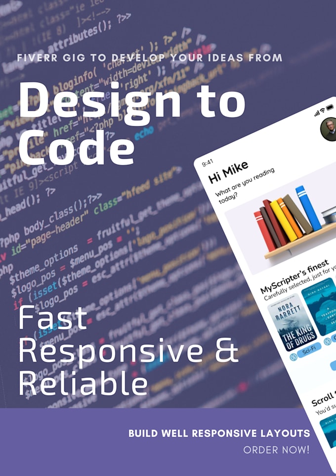 Design your apps and convert your design to code by Micmater | Fiverr