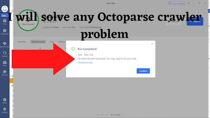 solve any octoparse website scraping problems
