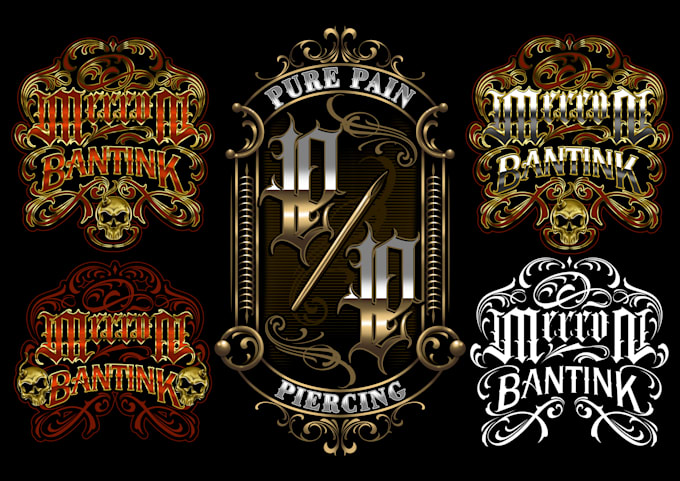 custom lettering for logo brand, tattoo, etc