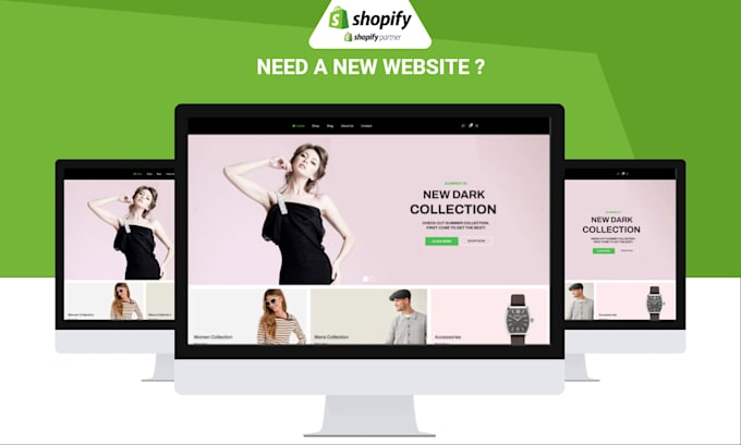 do shopify store design, shopify website and theme customize