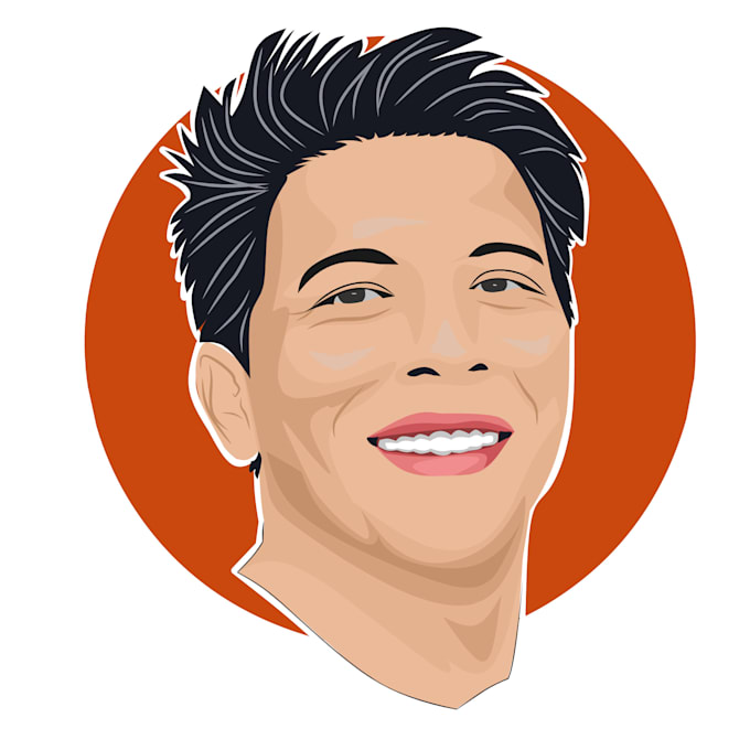 Big head vector art portrait by Aditrya841 Fiverr