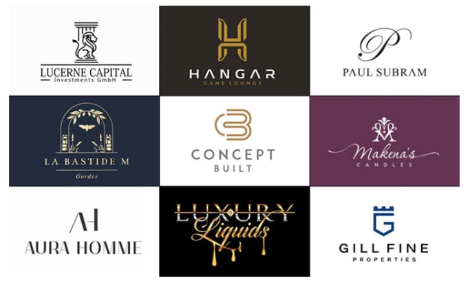 Minimalist and modern luxury logo design.  Luxury logo, Luxury branding  design, Logo design