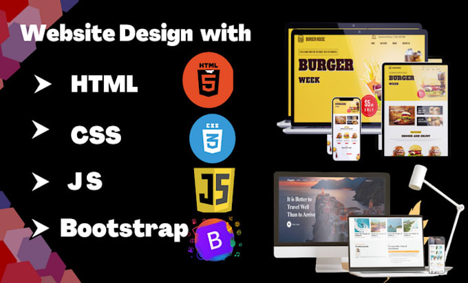 Design a professional website with html css and bootstrap by ...