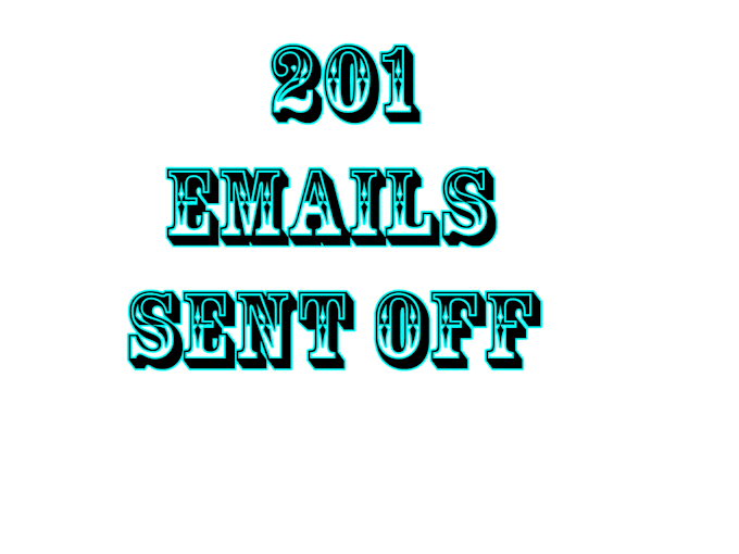 send off a marketing Email to 201 contacts