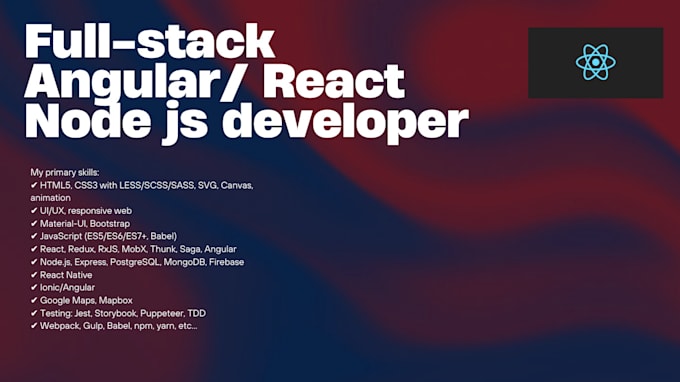 Full stack react or angular and node js developer by Mritunjay_jha12 ...