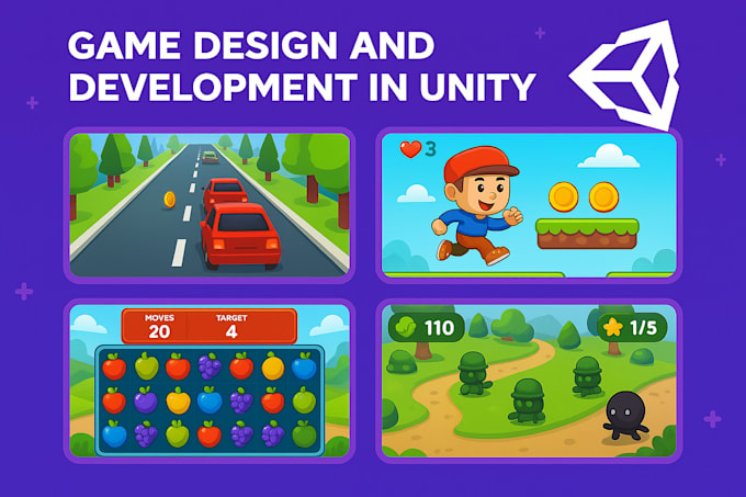 do game design and game development for mobile game in unity