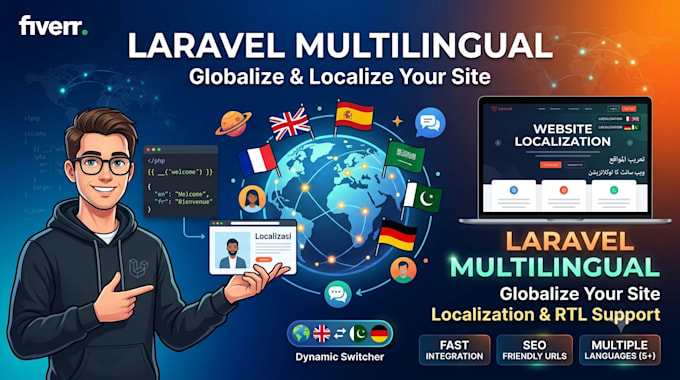 implement multi language or localize your laravel website