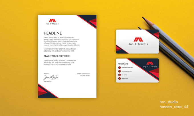 Design letterhead and visiting card by Hassan_raza44 | Fiverr