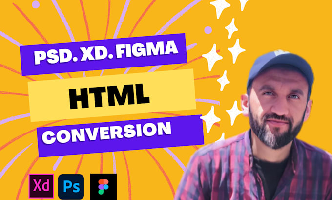 Convert psd to html, xd to html, figma to html responsive website by ...