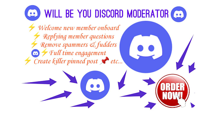 be your active discord moderator or community manager