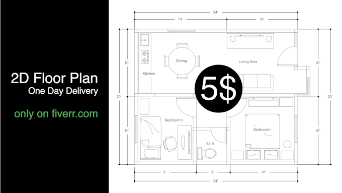 draw your floor plan in sketchup