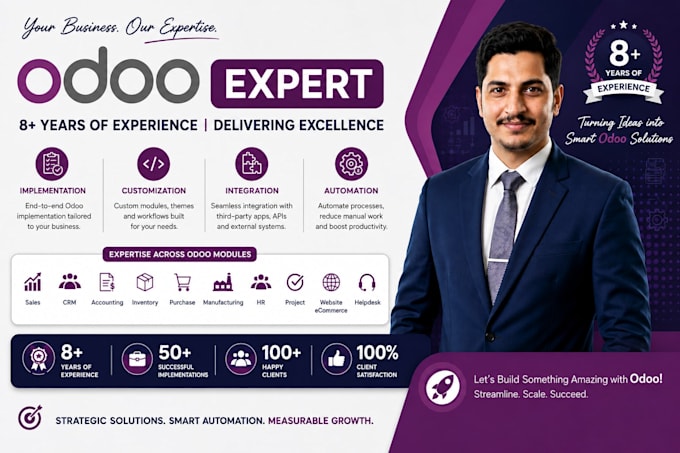 develop, customize and implement odoo erp solutions