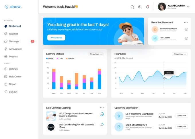 animate your UI design web, mobile app, and dashboard
