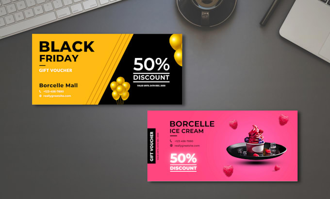 design voucher, coupon, loyalty card, gift card, certificate