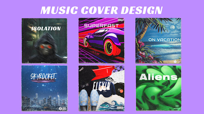 create amazing album or single cover with tracklist