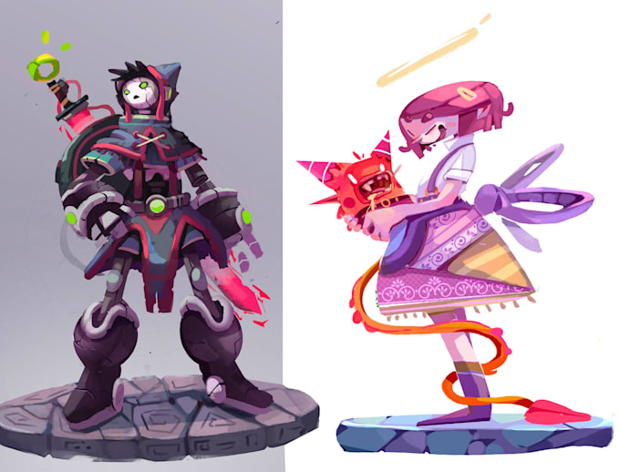 do character design concept art for any thing you want
