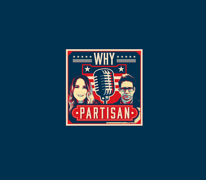 design creative political podcast logo
