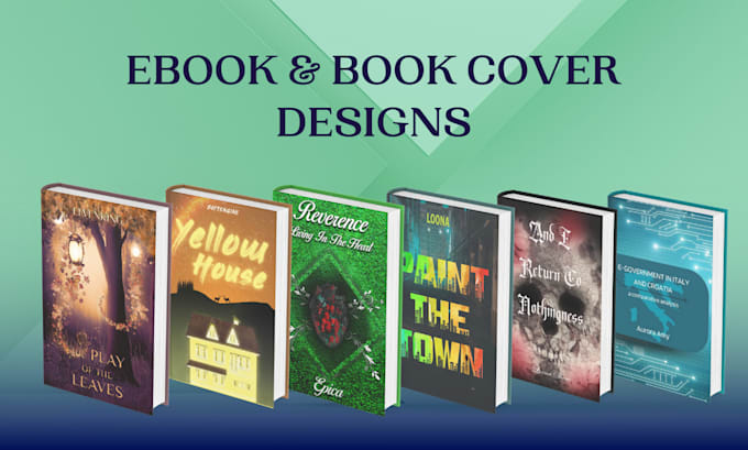 design ebook or paperback book cover design