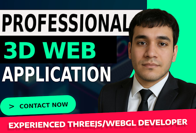 create animated 3d web application using threejs