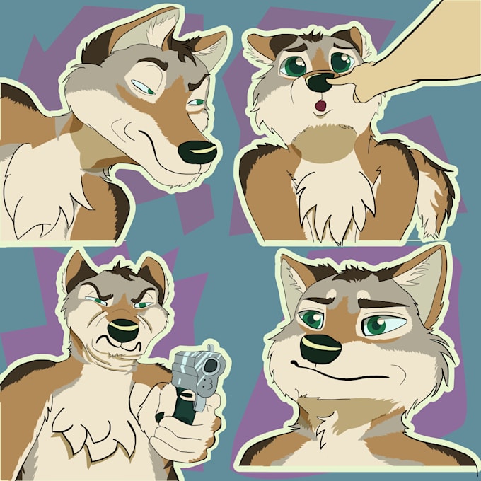 Make you custom furry sticker design pack by Chakoya | Fiverr