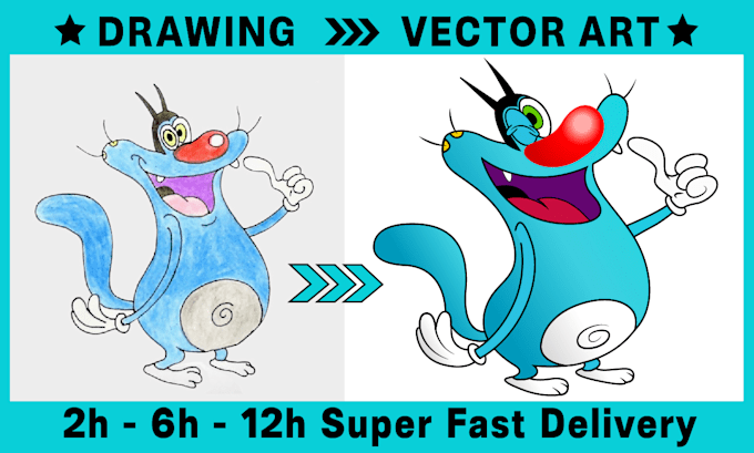 vector tracing, vectorize image, and turn drawing into digital art