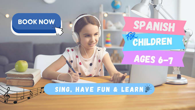 teach spanish to kids ages from 7 to 10