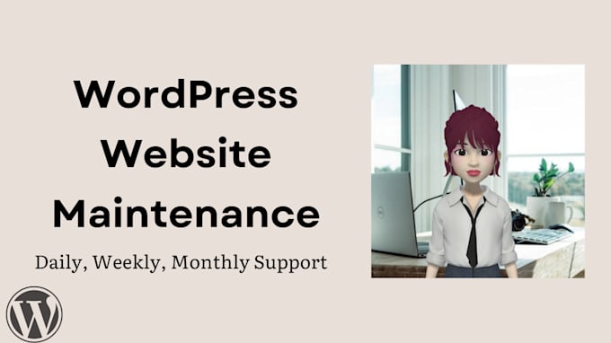do wordpress website maintenance, updates, and content uploads