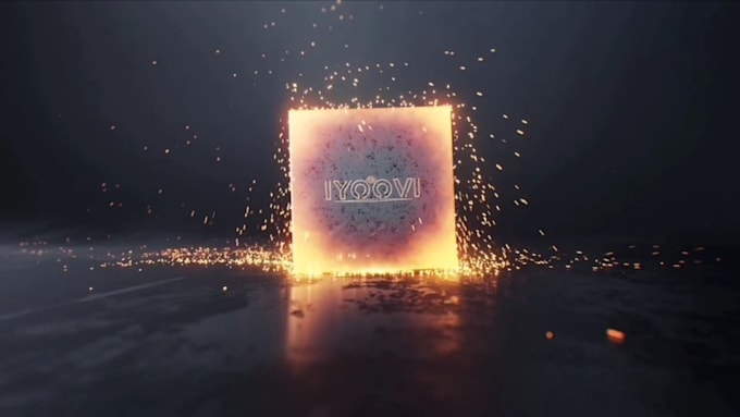 create 10 epic fire logo intro video animation