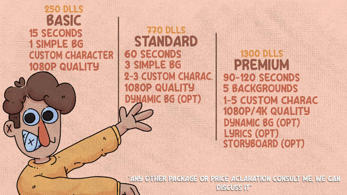 make an awesome 2d animation for you