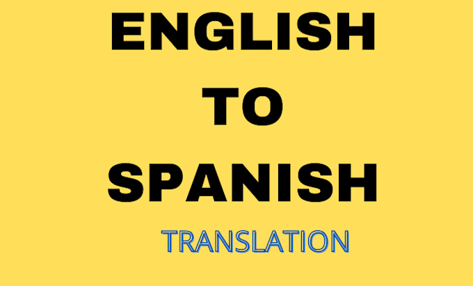 translate from english into spanish