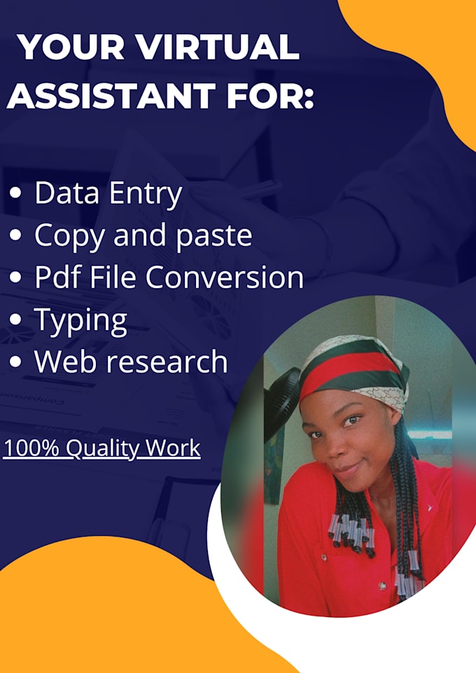Be your virtual assistant for data entry and file conversion by Gift_oyakhire Fiverr