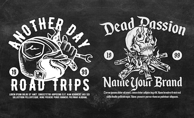 skull illustration design for streetwear clothing tshirt