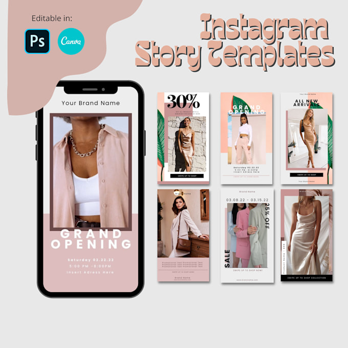 Design engaging instagram post or story templates by Celynamar Fiverr