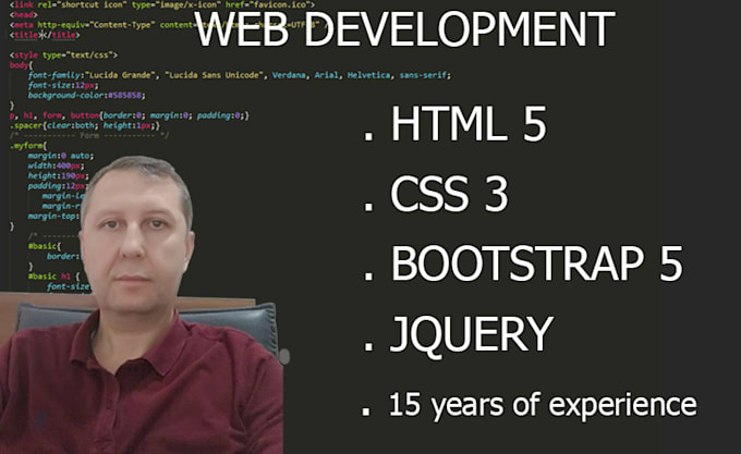 Create a responsive html css file design with your designs by ...