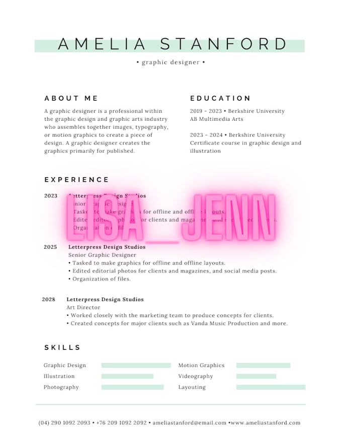 write a professional resume and cover letter