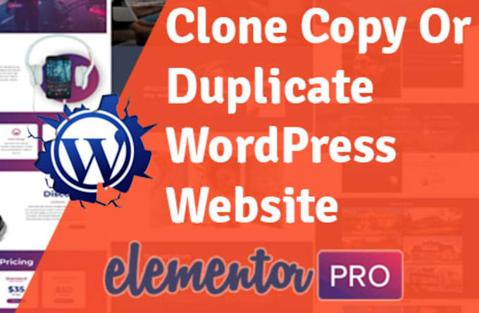 clone any web page into elementor template