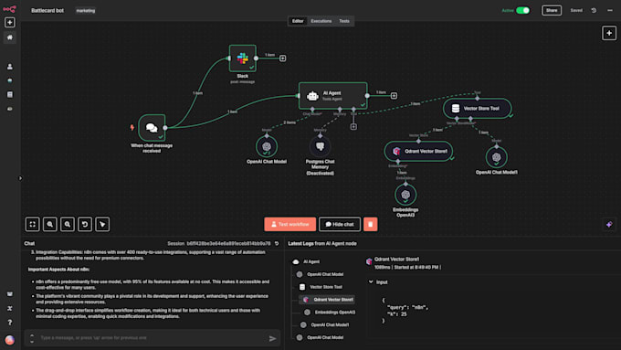 develop ai agents and automation workflow with n8n and boost productivity