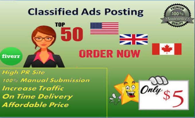 do classified ads posting manually on top websites