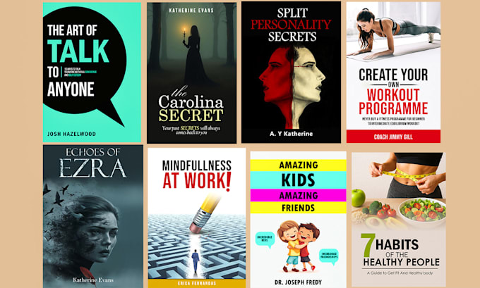 design book cover, ebook cover, kdp cover and audio book cover
