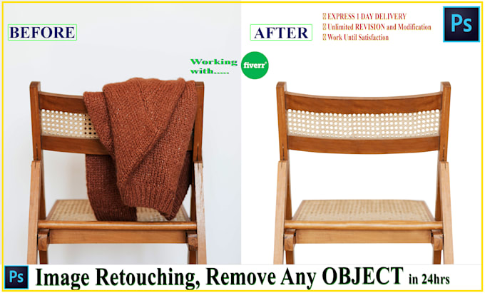 remove objects background removal, retouching professionally