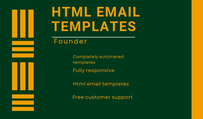 Make fully automated html email templates for you by Emmawatson420 Fiverr