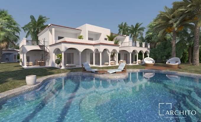 do professional 3d exterior design and architectural rendering
