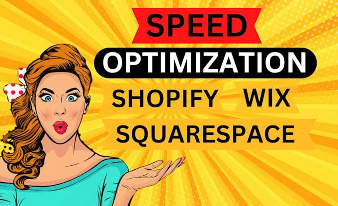 speed up wix shopify squarespace website within 24 hours