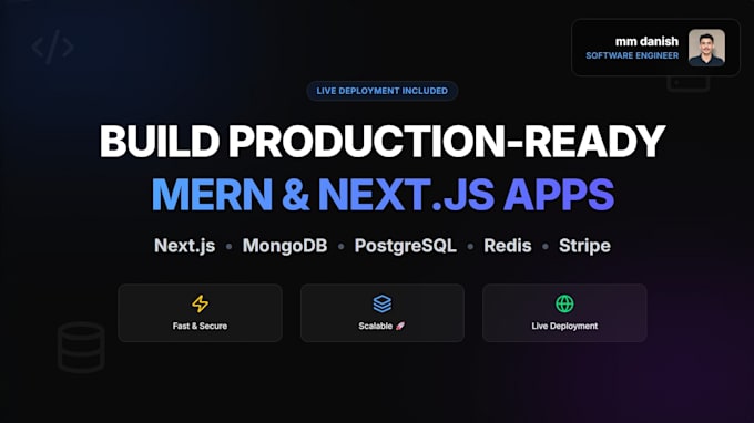 create fast nextjs and mern web apps