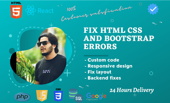 Fix html css bootstrap and js issues for you by Ariyancharie | Fiverr