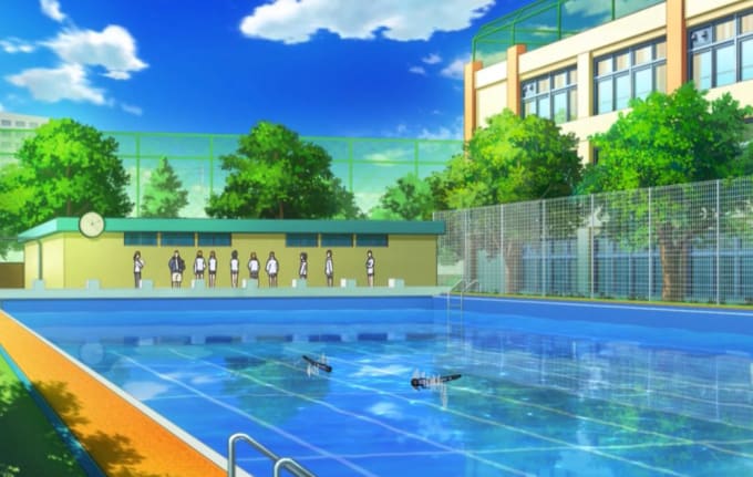 Details 78 anime pool background latest  incdgdbentre