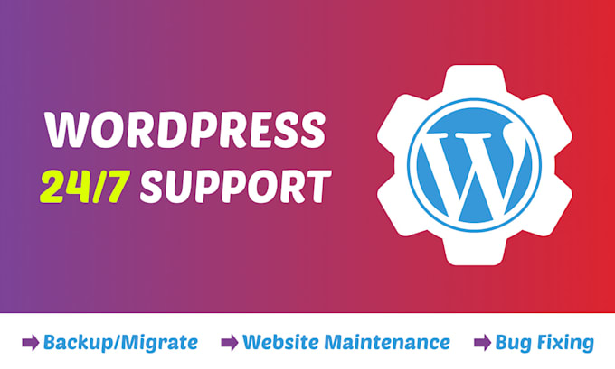 wordpress support, wordpress maintenance, wordpress update